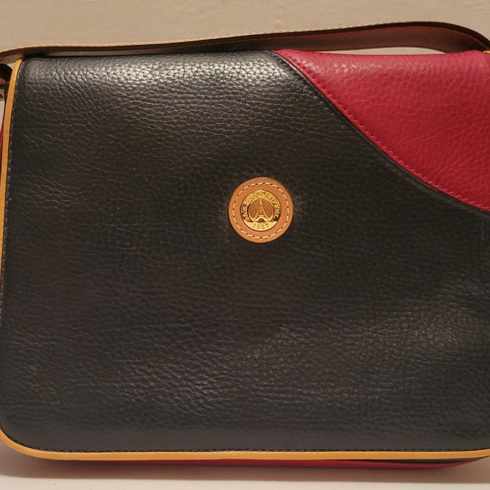 VINTAGE LA TOUR EIFFEL1887 handbag in Navy and Red